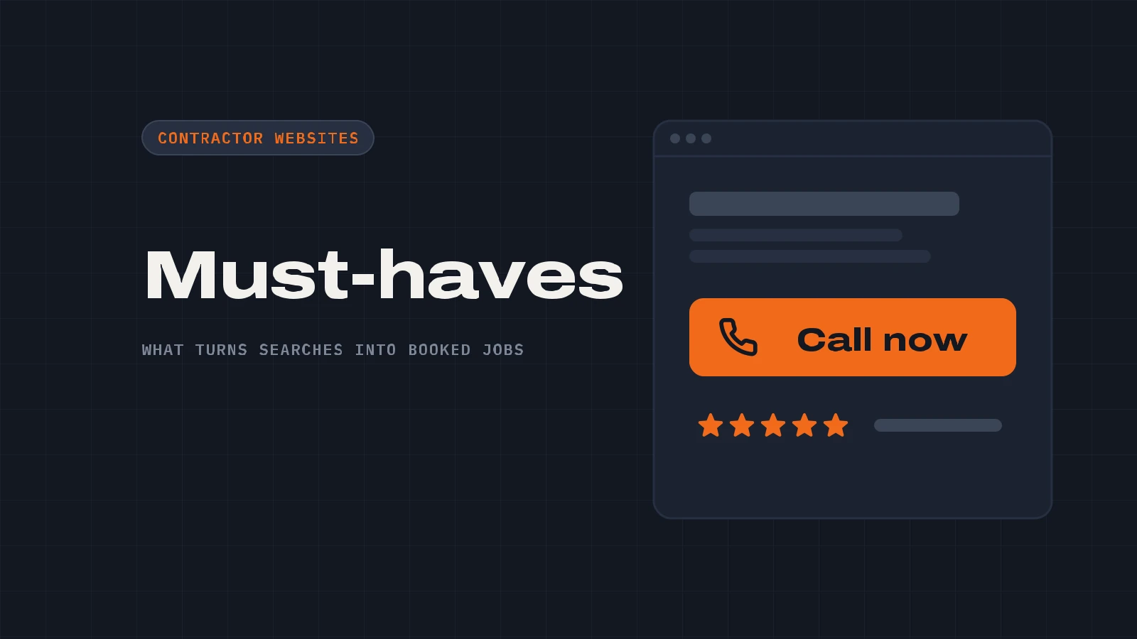 Website Must-Haves for Chattanooga Contractors