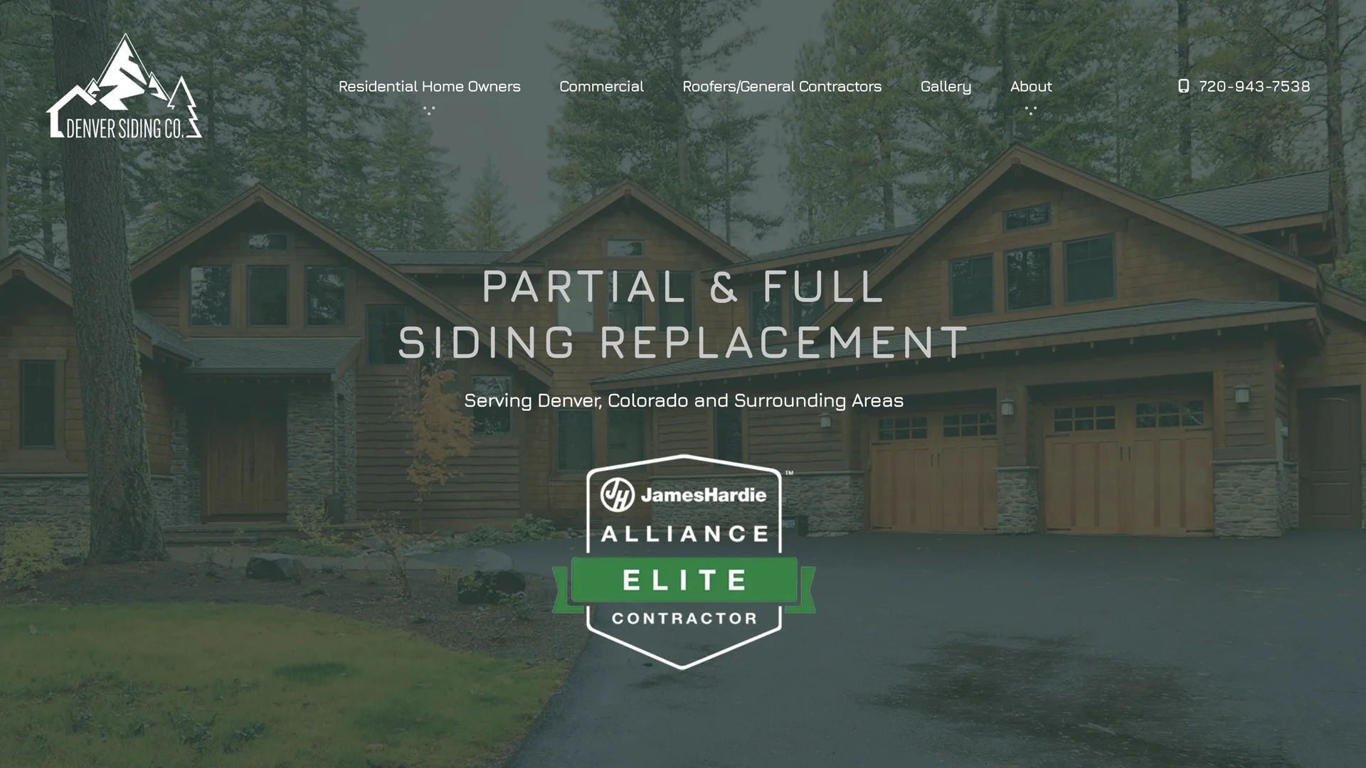 Siding contractor website