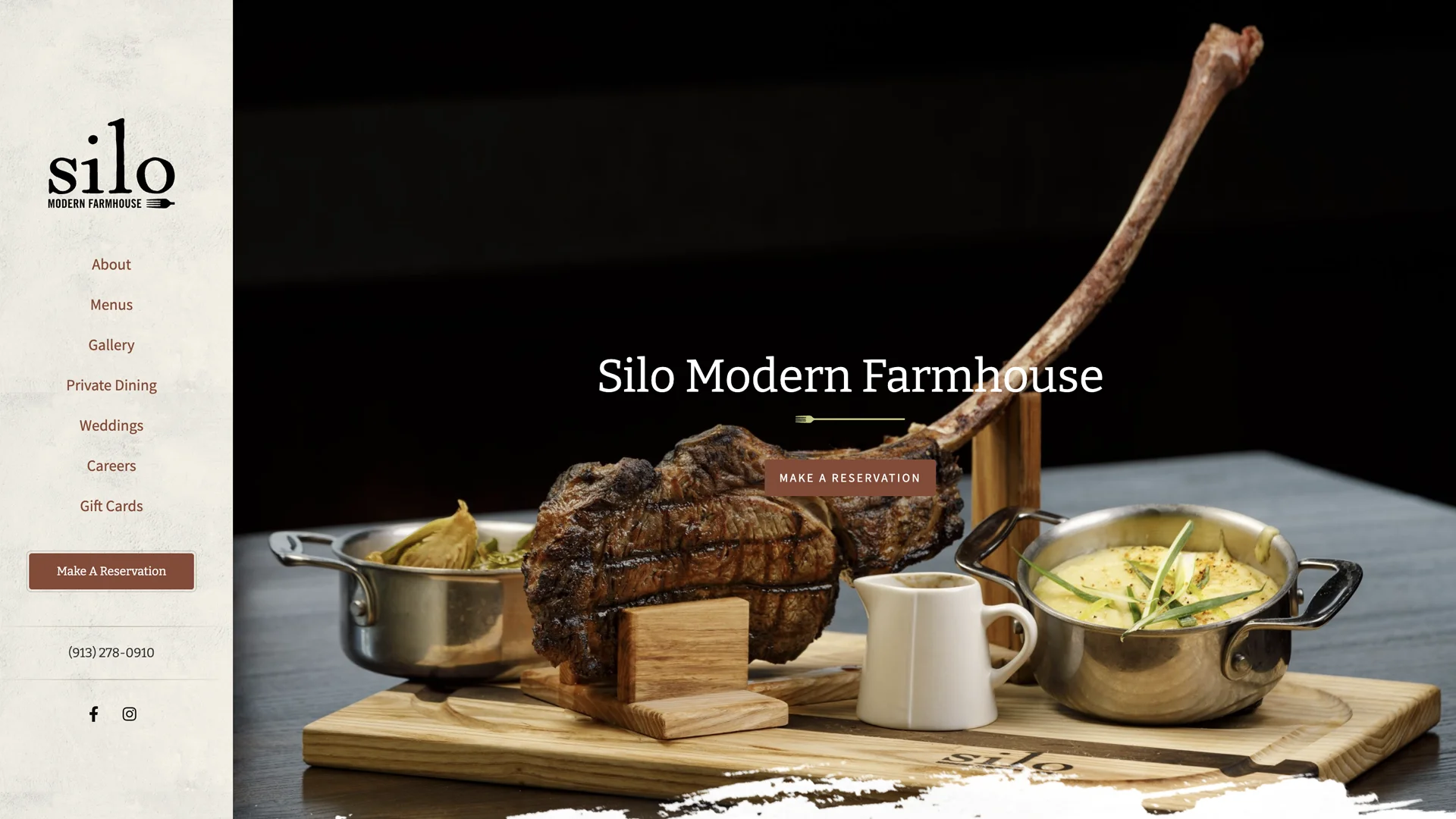 Restaurant website