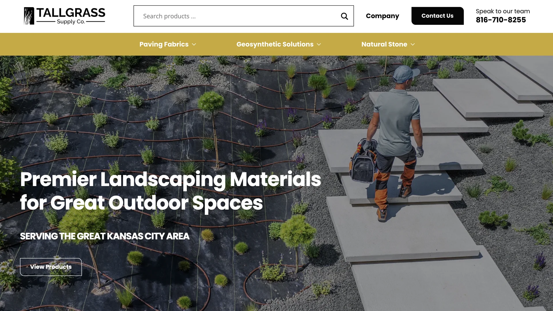 Landscaping supply website